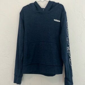 Adidas Boys Small Size 8 Navy Blue Hoodie, EUC